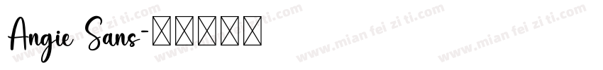 Angie Sans字体转换